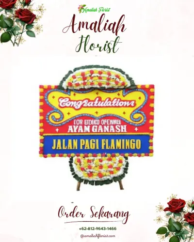 Bunga Papan Congratulation di Giriwarno